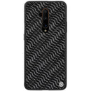 For OnePlus 7T Pro Case NILLKIN Luxury Luster Twinkle Shield Woven Polyester + PU Leather Hard Back Protective Case