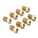 Geekcreit 8Pcs Four Sizes V6 Brass Nozzle For 1.75mm Filament Nozzle Extruder Print Head