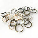 20 Pieces Metal Jewellery Findings Connector DIY Necklace Open Jump Rings 22mm