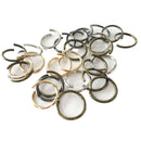 20 Pieces Metal Jewellery Findings Connector DIY Necklace Open Jump Rings 22mm