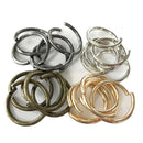 20 Pieces Metal Jewellery Findings Connector DIY Necklace Open Jump Rings 22mm