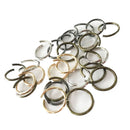 20 Pieces Metal Jewellery Findings Connector DIY Necklace Open Jump Rings 22mm