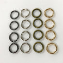 50Pcs/Set DIY Crafts 13mm Mini Round Hoop Earring Open Connectors Rings