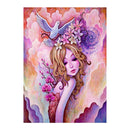 Woman Flower DIY 5D Diamond Sticker Embroidery Cross Stitch Painting by Number Kit Arts Craft