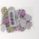 50 Pieces Cartoon Colorful Owl Shape Wooden Buttons 2 Holes For Sewing Crafts