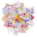 50 Pices Wood Buttons 2 Holes Cartoon Animals Numbers Sewing Scrapbooking Craft