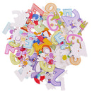 50 Pices Wood Buttons 2 Holes Cartoon Animals Numbers Sewing Scrapbooking Craft
