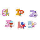 50 Pices Wood Buttons 2 Holes Cartoon Animals Numbers Sewing Scrapbooking Craft