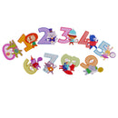 50 Pices Wood Buttons 2 Holes Cartoon Animals Numbers Sewing Scrapbooking Craft