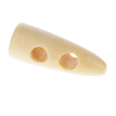 50 Pieces Wooden Horn Toggle Buttons Sewing Buttons for Costume Design DIY Craft