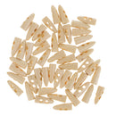 50 Pieces Wooden Horn Toggle Buttons Sewing Buttons for Costume Design DIY Craft