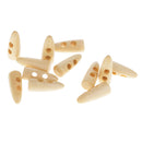50 Pieces Wooden Horn Toggle Buttons Sewing Buttons for Costume Design DIY Craft