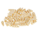 50 Pieces Wooden Horn Toggle Buttons Sewing Buttons for Costume Design DIY Craft
