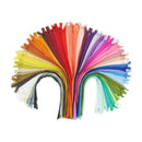 18 Pieces 40cm Multi-colored Nylon Invisible Zippers Closed End DIY Sewing Craft