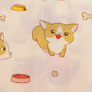 Cute Pattern Printed Dog Cotton Fabric Cloth DIY For Crafts Sewing 80 x 50cm