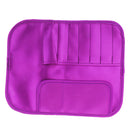 Polyester Knitting Needle Crochet Hook Organizer Bag Pouch Holder Storage Case Purple