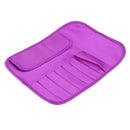 Polyester Knitting Needle Crochet Hook Organizer Bag Pouch Holder Storage Case Purple