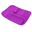 Polyester Knitting Needle Crochet Hook Organizer Bag Pouch Holder Storage Case Purple