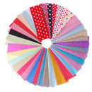 40 Pieces Colorful Polka Dot Printed Cotton Fabric Cloth Lot For DIY Quilting Scrapbooking