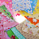 100 Pieces Floral Printed Cotton Fabric Cloth Lot For DIY Quilting Scrapbooking