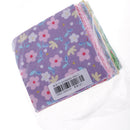 100 Pieces Floral Printed Cotton Fabric Cloth Lot For DIY Quilting Scrapbooking