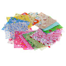 100 Pieces Floral Printed Cotton Fabric Cloth Lot For DIY Quilting Scrapbooking