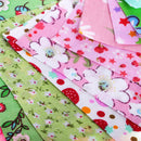 100 Pieces Floral Printed Cotton Fabric Cloth Lot For DIY Quilting Scrapbooking