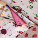 17Pcs Thin Square Floral Cotton Fabric Patchwork Cloth For DIY Craft Sewing