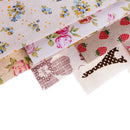 17Pcs Thin Square Floral Cotton Fabric Patchwork Cloth For DIY Craft Sewing