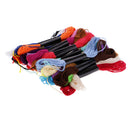 Lots pf 24 Cotton Cross Floss Stitch Thread Embroidery Sewing Skeins MultiColor