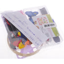 4 Sizes Embroidery Stitching Punch Needle Tool Set with 12pcs Sewing Threads Embroidery Hoop Threaders and More