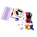 4 Sizes Embroidery Stitching Punch Needle Tool Set with 12pcs Sewing Threads Embroidery Hoop Threaders and More