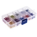 300 Pieces 20mm Multi-color Metal Safety Pins Gourd Calabash Shape Coilless Box