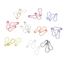 300 Pieces 20mm Multi-color Metal Safety Pins Gourd Calabash Shape Coilless Box