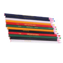 12 Pieces Peel Off Markers Chinagraph Grease Wax Pencil for Metal Glass Fabric
