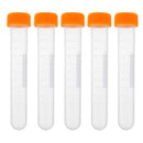 5Pcs Plastic Clear Doll Felting Needle Storage Container Tube Bottle & Cap