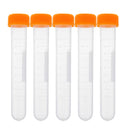5Pcs Plastic Clear Doll Felting Needle Storage Container Tube Bottle & Cap