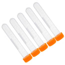 5Pcs Plastic Clear Doll Felting Needle Storage Container Tube Bottle & Cap