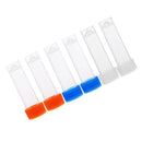 6 Pieces Clear Plastic Needle Storage Tubes with Cap Sewing Needle Container