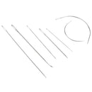 12 Pieces Basic Hand Stitching Leathercraft Set Curved Needles Waxed Thread Awl and Thimble for Leather Upholstery Carpet Canvas