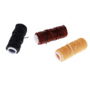 12 Pieces Basic Hand Stitching Leathercraft Set Curved Needles Waxed Thread Awl and Thimble for Leather Upholstery Carpet Canvas