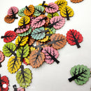 50 Pieces Vintage Wood Buttons 2-hole Tree Buttons for DIY Sewing Scrapbooking