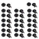 20 Sets Snap Fasteners Press Studs Sewing Rivets for DIY Leather Craft 13mm Grey Black