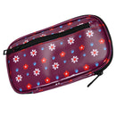 Crochet Hook Case Organizer Zipper Bag for Various Crochet Needles and Knitting Accessories (No Accessories Included) - Purple,18x8cm