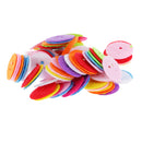 100Pcs Colorful Non-woven Round Felt Circle Felt Pads for DIY and Sewing Handcraft