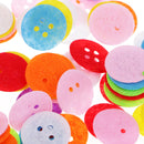 100Pcs Colorful Non-woven Round Felt Circle Felt Pads for DIY and Sewing Handcraft