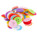 100Pcs Colorful Non-woven Round Felt Circle Felt Pads for DIY and Sewing Handcraft