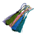 12 Pieces Mixed Colors Nylon Tassel Charms for DIY Jewelry Necklace Making Craft