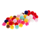 50 Pieces Creative Mixed Fluff Craft Yarn Pom Poms Balls for DIY Craft Projects