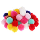 50 Pieces Creative Mixed Fluff Craft Yarn Pom Poms Balls for DIY Craft Projects